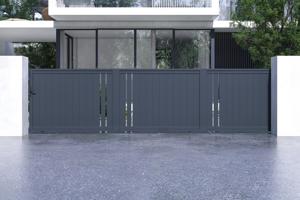 Cancello scorrevole GIONA 6m, altezza 140cm, alluminio grigio 2