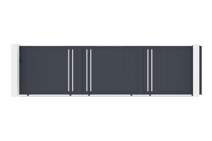 Schuifpoort 6m GIONA H.160 grijs aluminium main image