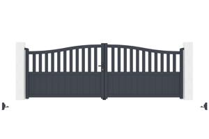 Swing gate 4m MEIJE H.140 grey aluminium 7