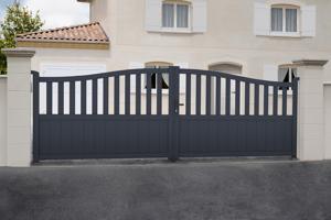 Swing gate 4m MEIJE H.140 grey aluminium 3