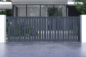 Portail coulissant 5m VEYMONT H.160cm alu + motorisation RANGER C300 2