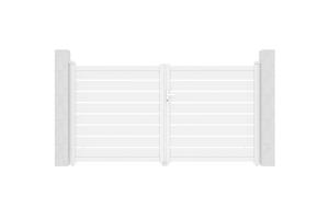 Puerta batiente exterior 3m VOGEL Alt.160 aluminio blanco 2