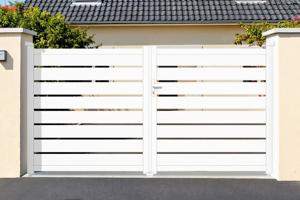 Swing gate 3m VOGEL H.160 white aluminium main image