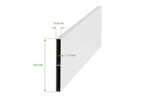 Draaipoort 3,5m VOGEL H.140 wit aluminium 8