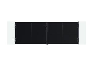 Poarta batanta otel 3.5m negru mat NALI H.120cm 3