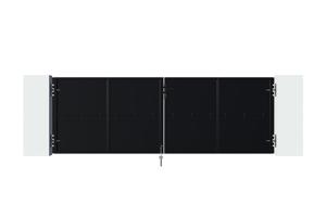 Poarta batanta otel 3.5m negru mat NALI H.120cm 4
