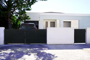 Poarta batanta otel 3.5m negru mat NALI H.120cm 2