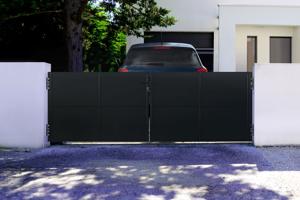 Ocelová křídlová brána 3,5m Matná černá NALI V.120cm main image