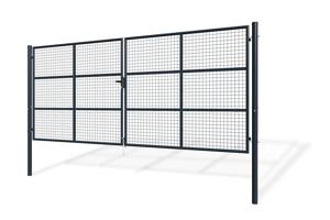 Portail grillage rigide OLGA 400x180cm gris 2