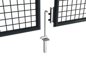 Portail grillage rigide OLGA 400x180cm gris 10