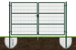 3m H.180cm RAZO mesh låge + 1m RAZO H.180cm Grøn låge 8