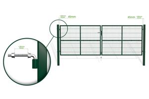 Mesh gate RAZO 4m H.140cm green 9