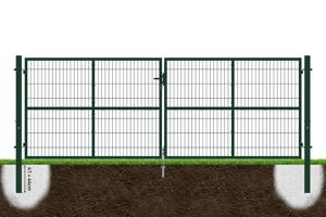 4m H.140cm RAZO mesh låge + 1m RAZO H.140cm Grøn låge 7