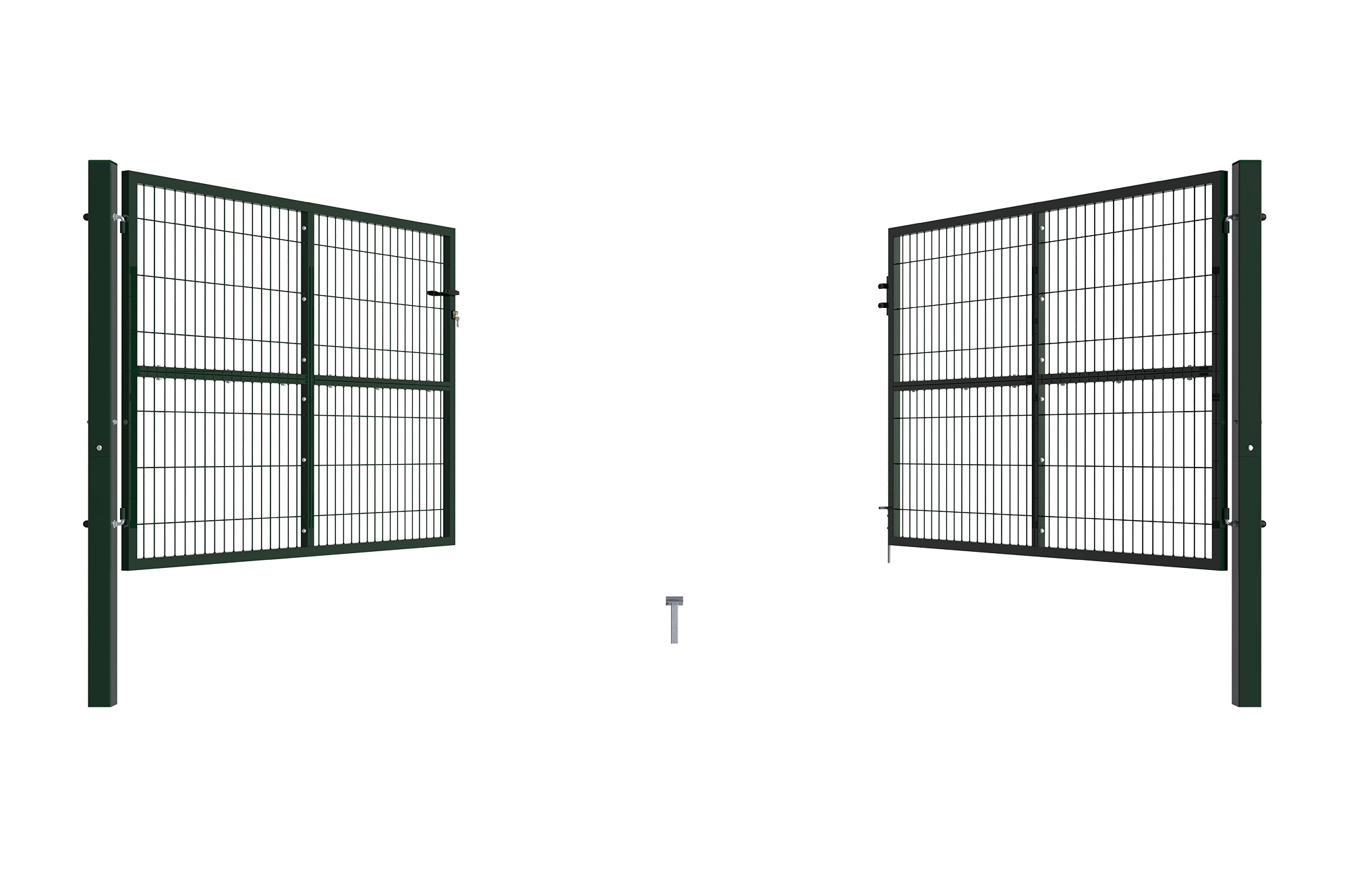 4m H.140cm RAZO mesh låge + 1m RAZO H.140cm Grøn låge 9