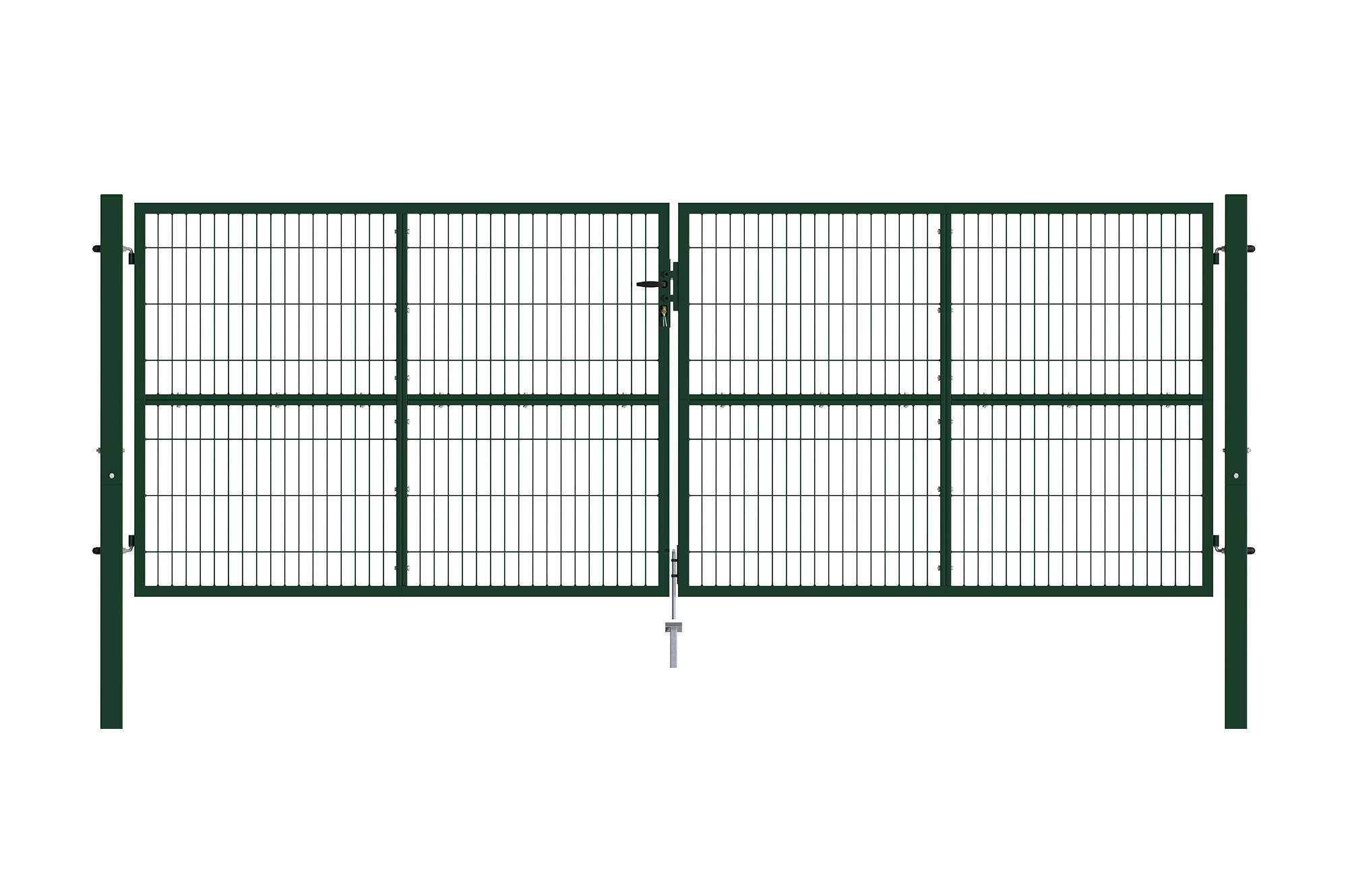 Portail grillage rigide RAZO 400x140cm vert main_image