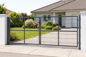 Mesh gate 4m H.140cm RAZO + side gate 1m RAZO H.140cm grey 2