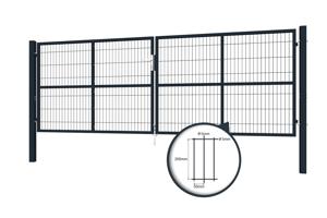 Mesh gate RAZO 4m H.140cm grey 5