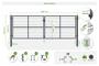 Mesh gate 4m H.140cm RAZO + side gate 1m RAZO H.140cm grey thumbnail 11