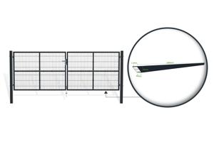 Mesh gate RAZO 4m H.140cm grey 8