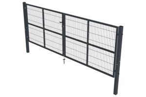 Mesh gate 4m H.140cm RAZO + side gate 1m RAZO H.140cm grey 10