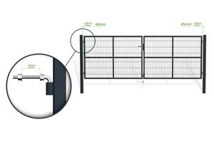 Mesh gate RAZO 4m H.140cm grey 9
