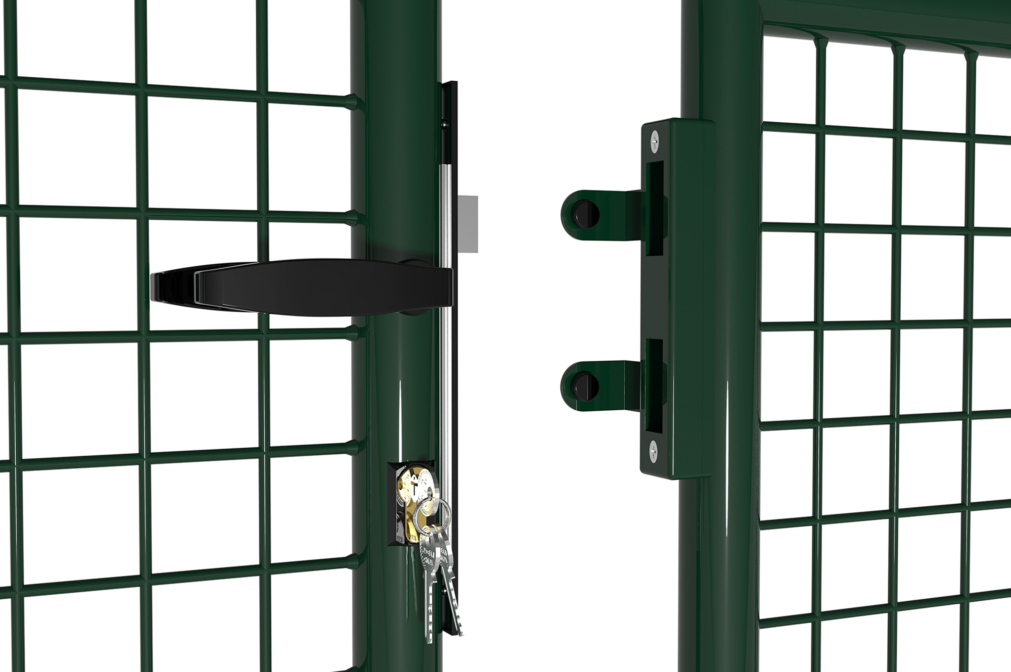 Portail grillagé OLGA 300x180cm Vert 13