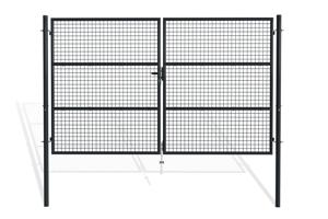 Puerta batiente de malla gris OLGA H.180 de 3 m main image