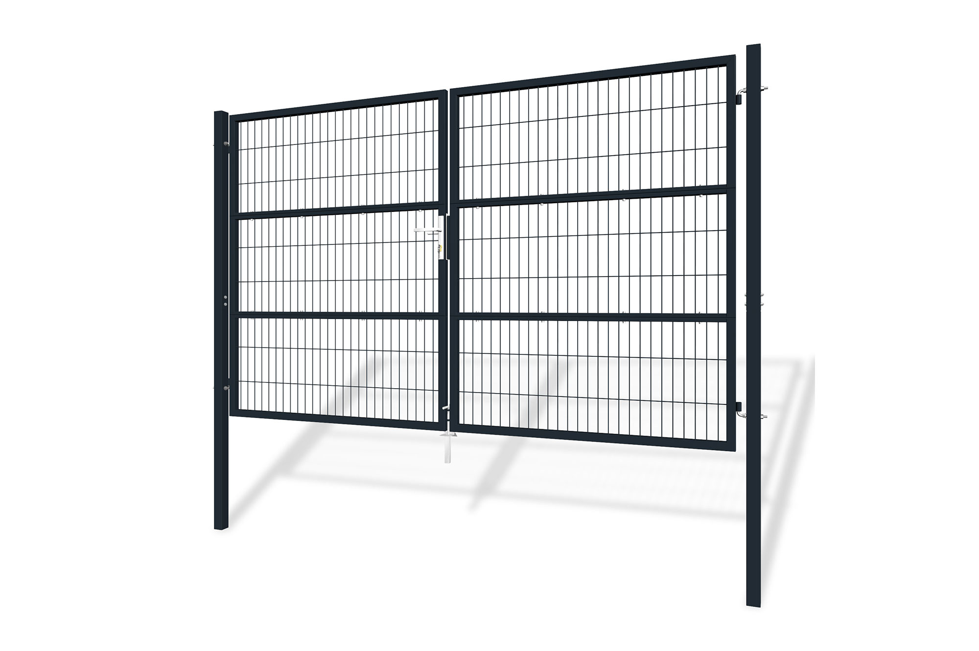 Puerta batiente de malla gris RAZO H.180 3m 2