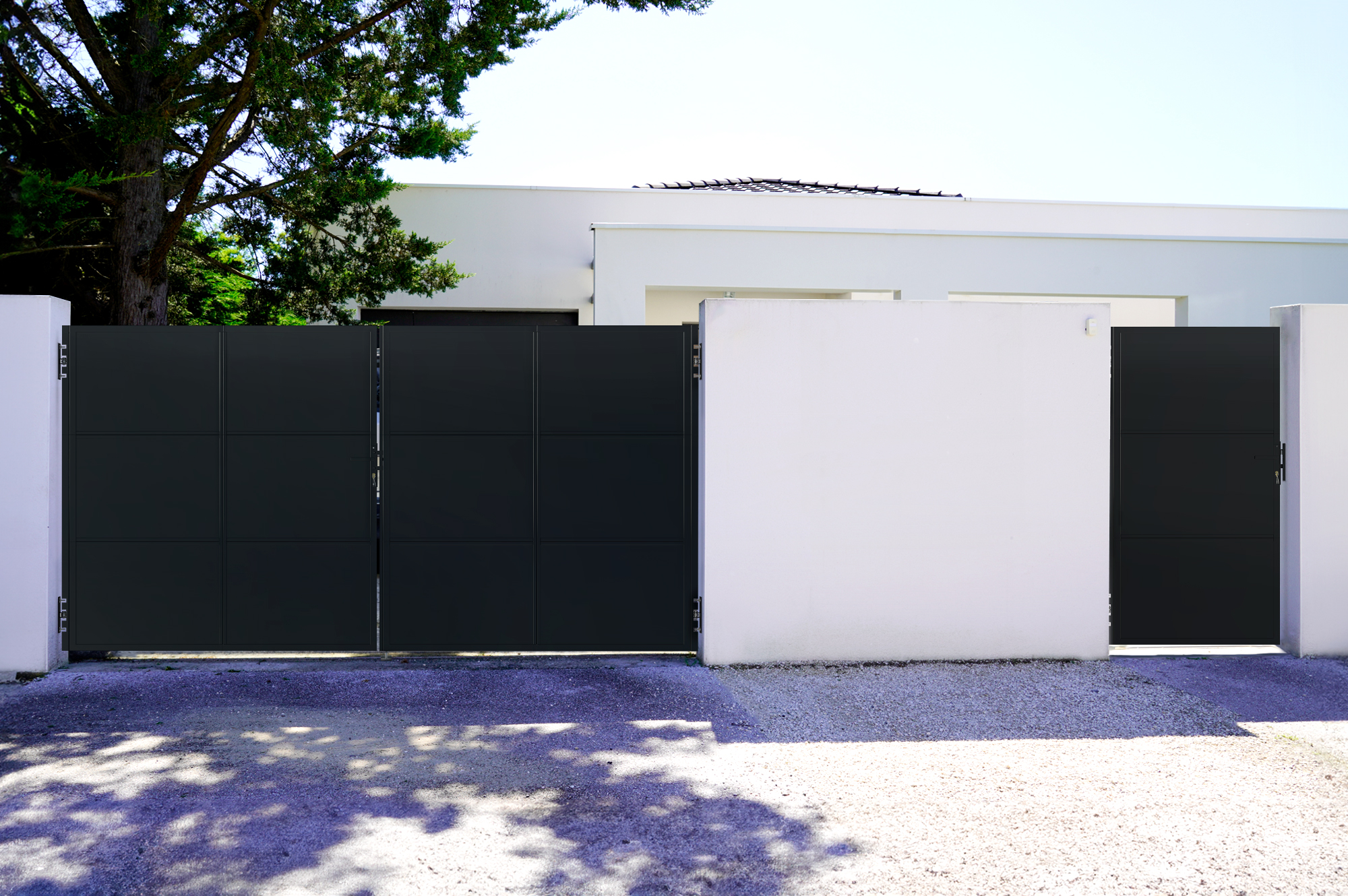 3,5M NALI tērauda veramie vārti H.180cm + 2 tērauda stabi 2