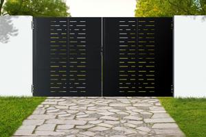 NALI ARLBERG H.200cm matiniai juodi 3,5m plieniniai varstomi vartai main image