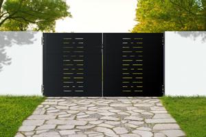 Železná brána NALI ARLBERG 300x160cm matná černá main image