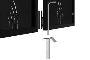 Železná brána NALI VELETA 350x160cm matná čierna 6