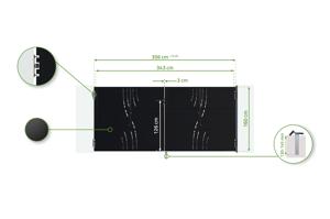 Železná brána NALI VELETA 350x160cm matná čierna 7