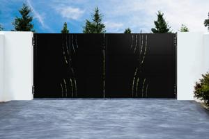 Železná brána NALI VELETA 350x160cm matná černá main image