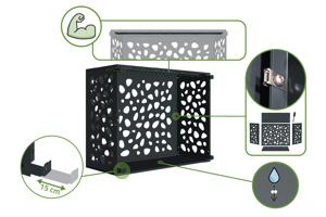 Amaro Sunny luftkonditioneringsskydd med bottenpanel – Storlek M 10