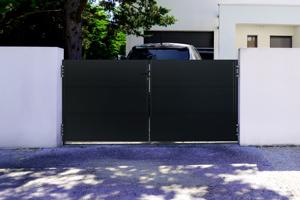 NALI järngrind 300x140 cm mattsvart main image