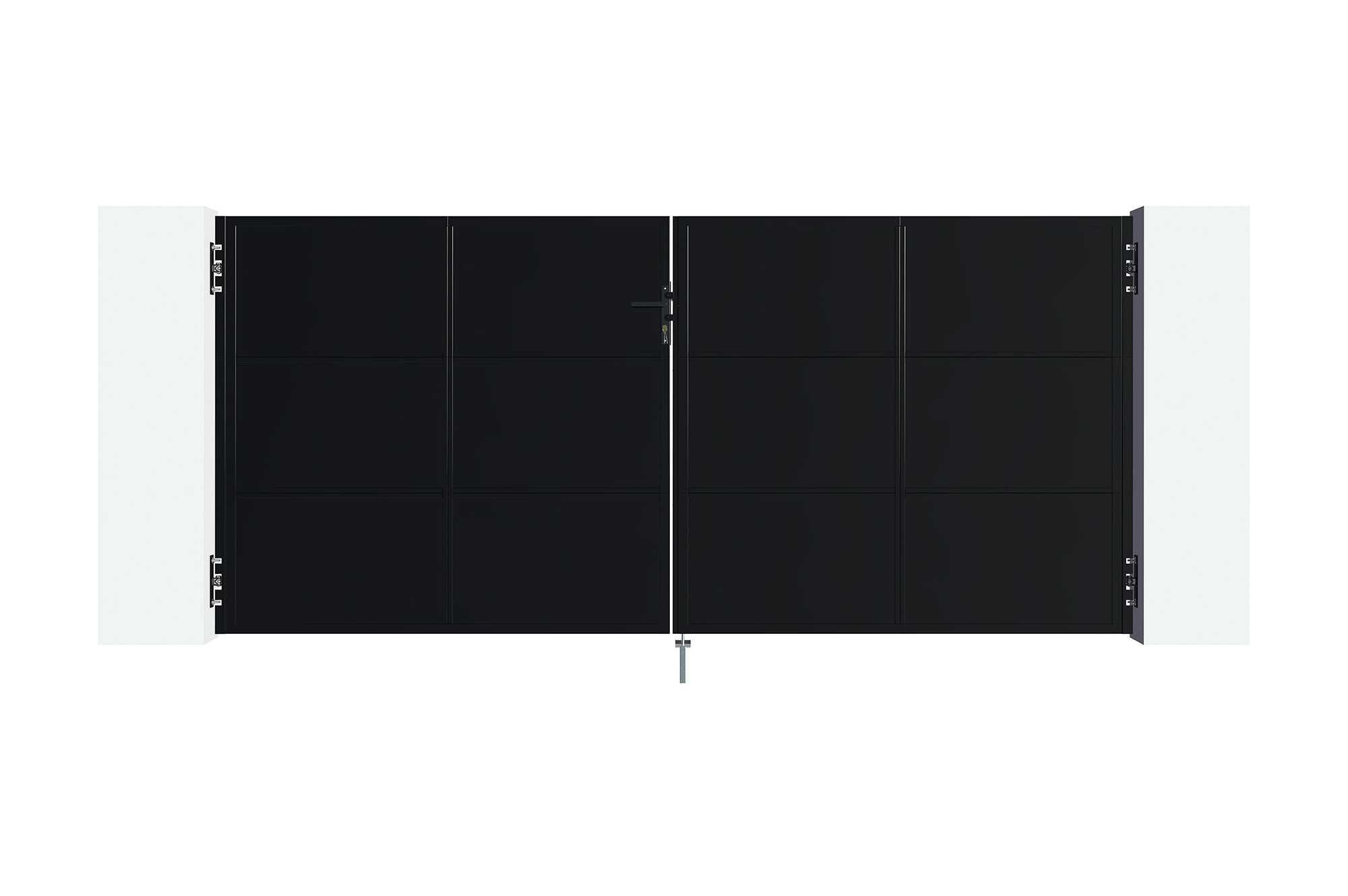 Portail fer NALI 350x160 cm noir mat 3