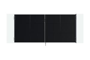 NALI jernport 350x160 cm mat sort 3