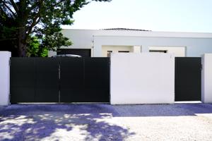 NALI jernport 350x160 cm mat sort 2