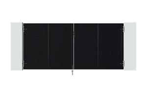 NALI jernport 350x160 cm mat sort 4