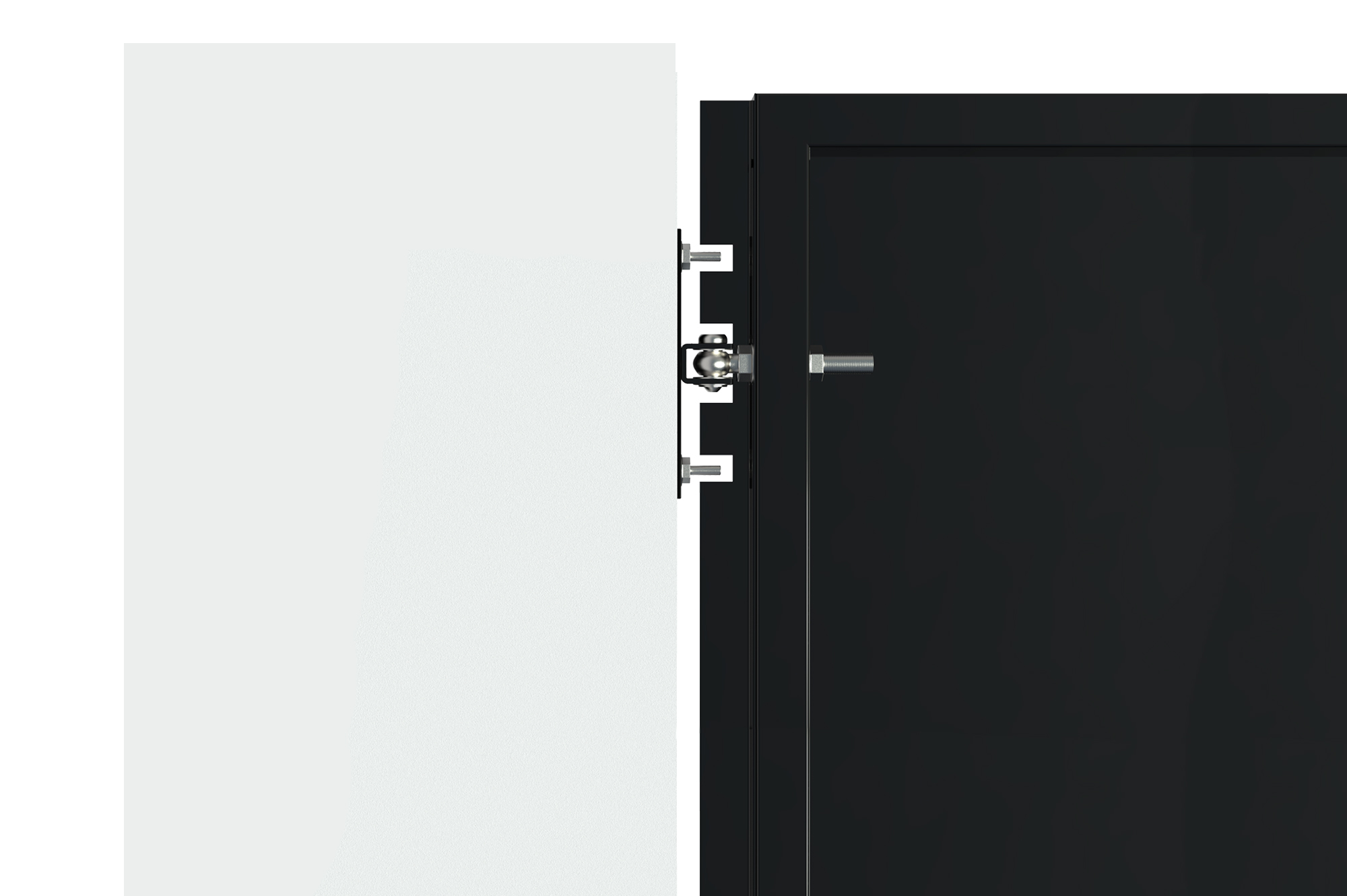 Portail fer NALI 350x160 cm noir mat 6