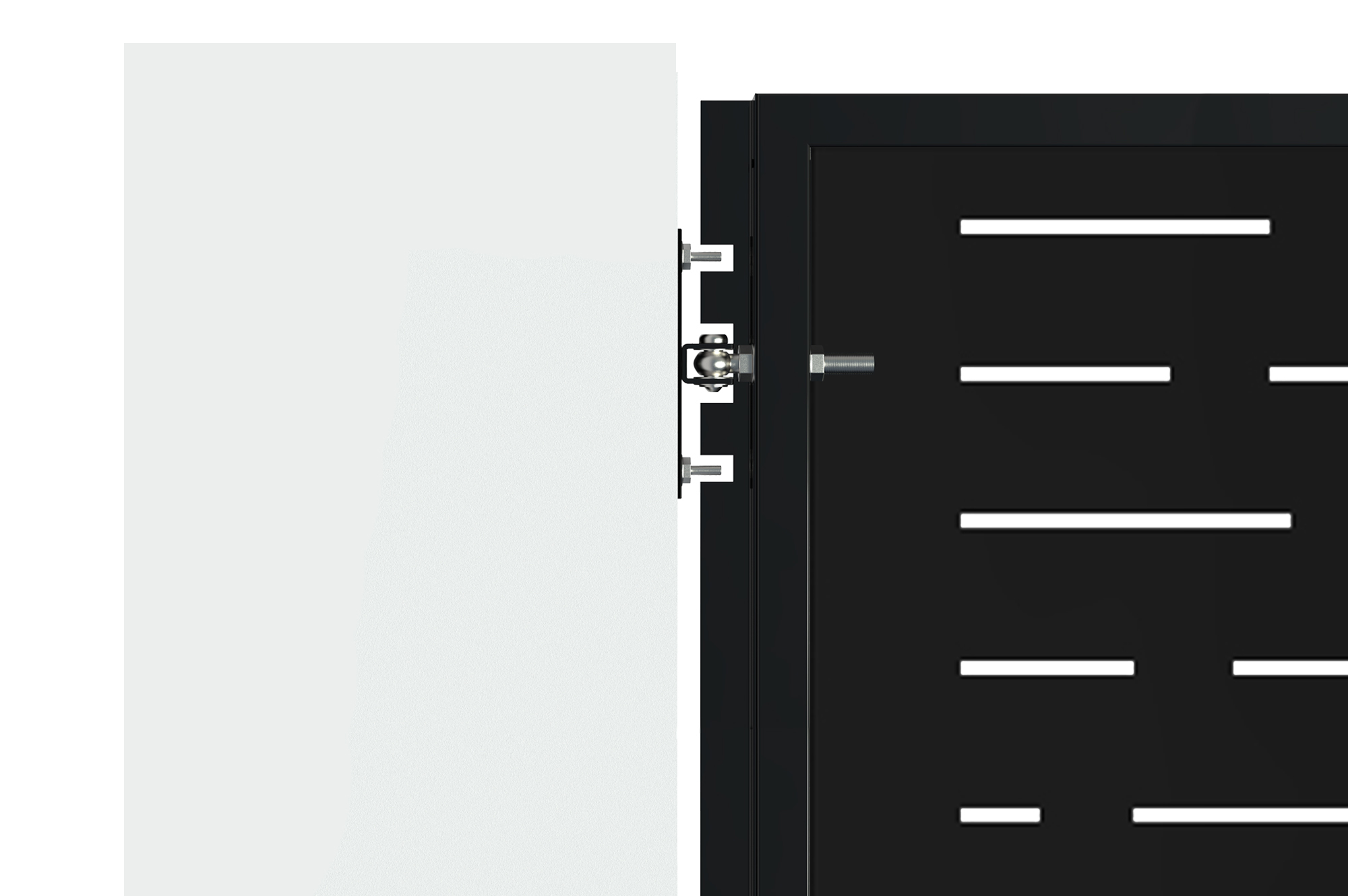 Portail fer NALI ARLBERG 300x120 cm noir mat 5