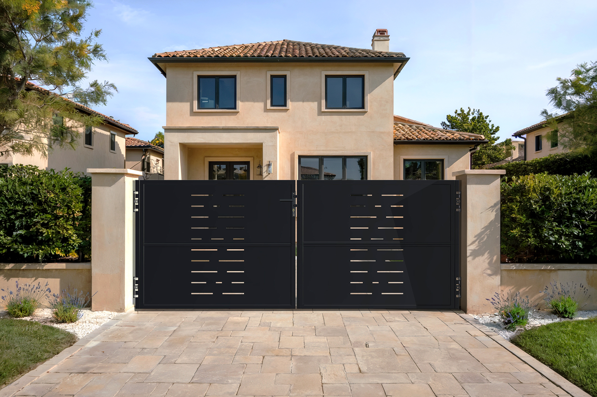 NALI ARLBERG željezna vrata 300x120 cm mat crna 1