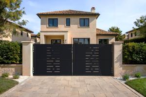 NALI ARLBERG geležiniai vartai 300x120 cm matinė juoda main image