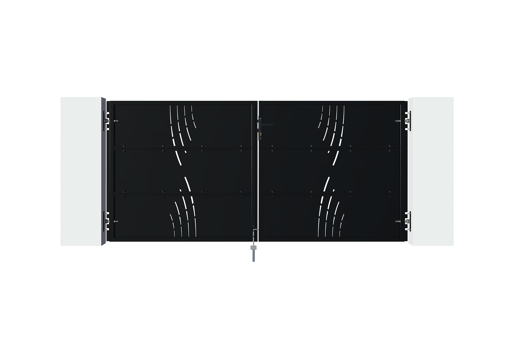 NALI VELETA iron gate 300x140 cm matt black 3