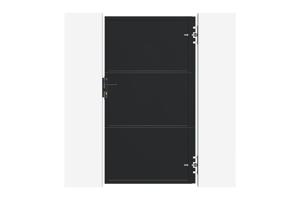Mattschwarzes Stahltor 1 m NALI H. 180 cm 4