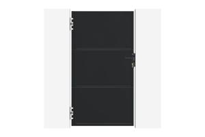 Mattschwarzes Stahltor 1 m NALI H. 180 cm 2