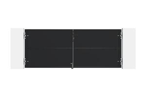 NALI 3m mattsvart stålgrind, 120cm hög 3