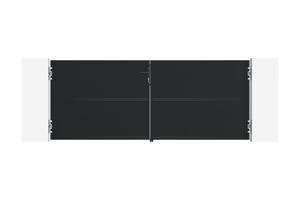 NALI 3m mattsvart stålgrind, 120cm hög 2