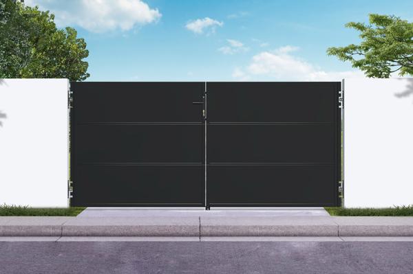 NALI 3 m matinės juodos spalvos plieniniai vartai, aukštis 140 cm main image